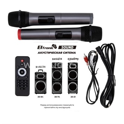 Колонка 12" (20-21 DIAMOND BOX 2500)  динамик 2шт/12" ElTRONIC с TWS