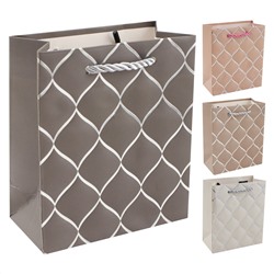 Пакет подарочный 12*14*6 Классика ассорти 4 вида КОКОС 242591/12/Китай