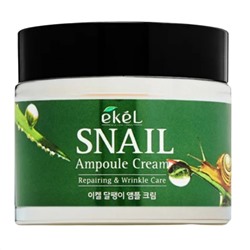 Ekel Ампульный крем для лица с муцином улитки, 70 мл