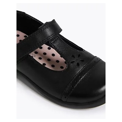 Kids’ Leather T-Bar School Shoes (8 Small - 1 Large)