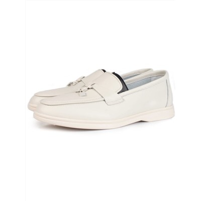 03-B416-2 LT. BEIGE Лоферы женские (натуральная кожа)