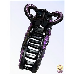 Заколка-краб для волос со стразами КР14 тип 1