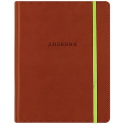 Дневник 1-11 кл. 48л. (твердый) BG "Яркий акцент (шоколад)", иск. кожа, термотиснение, ляссе, резинка