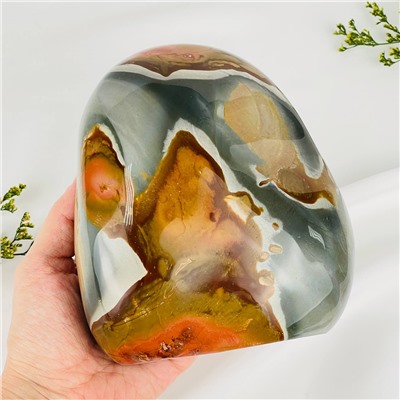 Радуга Самоцветов Полированная океаническая Яшма