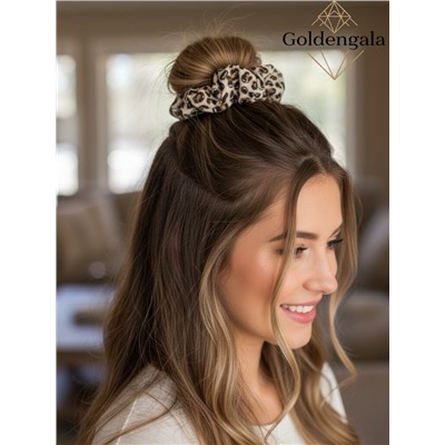 Резинка для волос объемная леопардовая Арт:Р17А/004