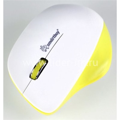 Мышь беспроводная Smartbuy 309AG (белый/лимон)