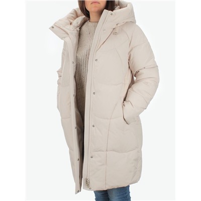 2301 LT. BEIGE Пальто зимнее женское Flance Rose (200 гр. холлофайбер)