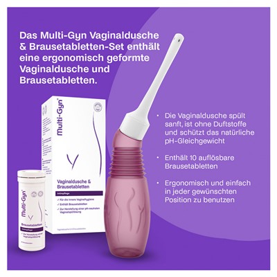 Multi-Gyn Vaginaldusche Мульти-гин Интимный гель для душа + 10 таблеток, 1 шт.