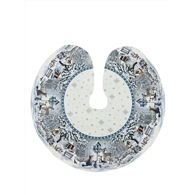 Лесные друзья у кормушки Юбка для елки д90 см шенил 2414947 NEW