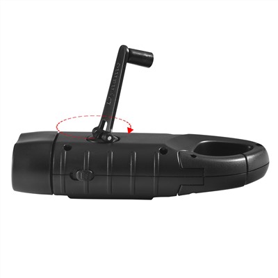 Фонарь с динамо-машиной и солнечной батареей на постапокалипсис Dynamo Solar Tac Flashlight Black - обеспечит вас постоянным источником света мощностью в 100 Lm даже при условии полного отсутствия электричества и батареек! Мастхэв в вашем тревожном рюкзаке (№28)