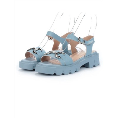 08-PEY182-5 LIGHT BLUE Босоножки женские (натуральная кожа)