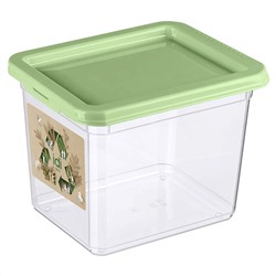 Контейнер для продуктов прямоугольный 2,5 л, 190х153х144 мм (зеленый) 222131518/08