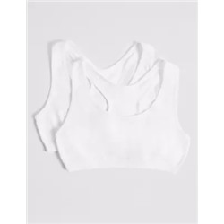 2 Pack Seamfree Crop Tops (9-16 Yrs)