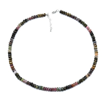 Бусы из Турмалина рондель граненый 7*4мм, 49см, 38г