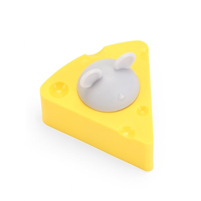 Игрушка для кошек из кошачьей мяты "Сыр" на основании, 5 х 4 см