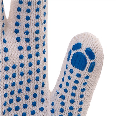 Перчатки х/б, ПВХ покрытие, "Точка", 10 класс