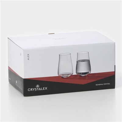 Стаканы Alex, 400 мл, набор 6 шт., стекло, прозрачные