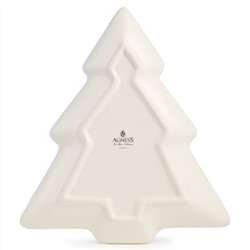 ТАРЕЛКА В ФОРМЕ ЕЛКИ AGNESS "С НОВЫМ ГОДОМ!" 23*20,2*2,2 СМ (КОР=24ШТ.)