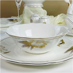 145-658 Салатник 18см КАМИЛЛА в под.уп.(х24)Костяной фарфор