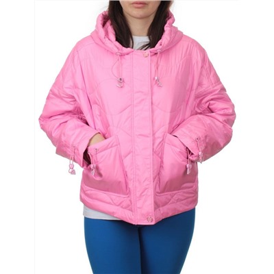 23-022 PINK Куртка оверсайз демисезонная женская (синтепон 100 гр.)