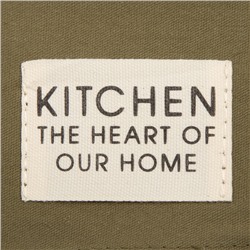 Полотенце Этель Kitchen 40х73 см, цвет зелёный, 100% хлопок, саржа 220 г/м2