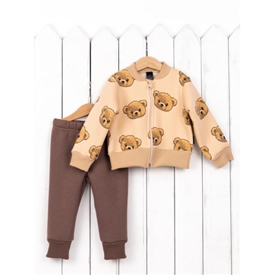 Комплект детский Baby Boom КД487/4-Ф Мишки на бежевом + коричневый