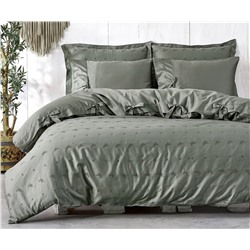 2 сп. Евро Комплект Постельного Белья Cotton Saten Carmen Yeşil XL - EcoCotton