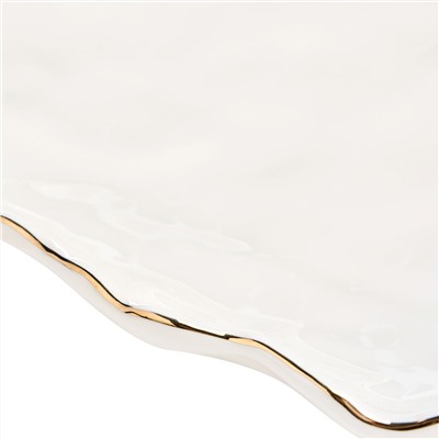 БЛЮДО ОВАЛЬНОЕ LEFARD "CHARM" 35,5*24*3 СМ (С ЗОЛОТОЙ ЛИНИЕЙ)