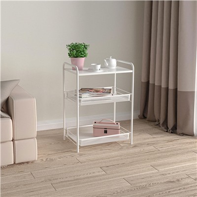 Этажерка "Ладья 33С" (LADYA 33С storage rack) Э557 Б (Белый)
