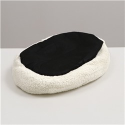 Лежанка для собак и кошек «Уют», мягкий мех, 45×35×11 см, молочный
