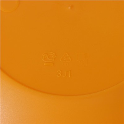 Миска салатница Martika, 3 л, с крышкой, пластик, МИКС