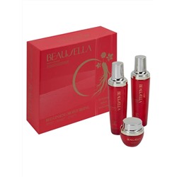 Beausella Увлажняющий набор для лица с экстрактом красного женьшеня: тонер, лосьон, крем / Red Ginseng Moisturizing Set, 150 мл x 2, 50 г