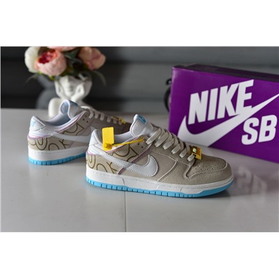 Премиальные Nike Dunk Low SE Barber из прочной замши