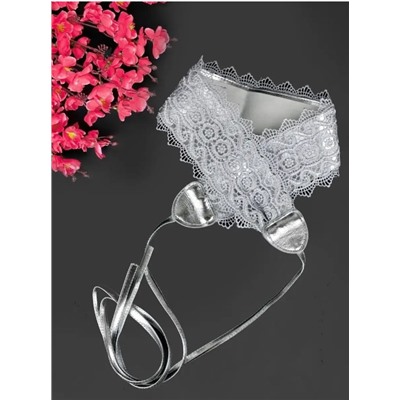 Ремень женский пояс кушак широкий с кружевом тип 3