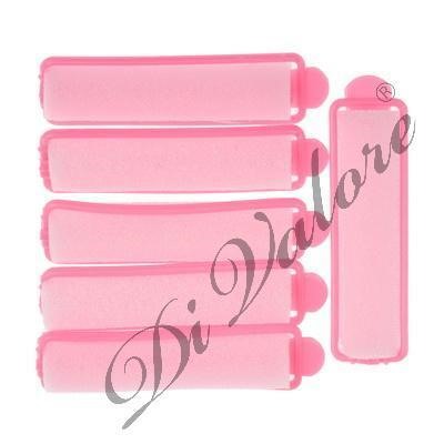 Di Valore 301-241 Бигуди "Поролон" РОЗОВЫЕ 6шт Д1,5см длина 6,8см