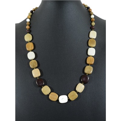 Бусы из дерева Квадрат 15мм, 53см