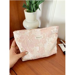Handheld capacious cosmetic bag, travel bag to go out, organizer bag, small clutch bag, flowered