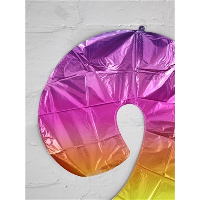 Шар фольгированный "Multicolour numbers" цифра 9, (80 см)