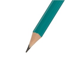 Карандаш чернографитный CALLIGRATA, зелёный пластиковый, НВ