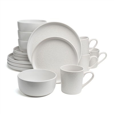 НАБОР ПОСУДЫ ОБЕДЕННЫЙ BRONCO "CHOICE WHITE" НА 4 ПЕР. 16 ПР.