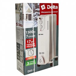 Обогреватель масляный D05-7 "DELTA", 1500 Вт, 7 секций