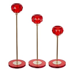 Набор из 3-х подсвечников, L11 W5,5 H28,5 см