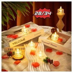 Светящиеся свечи🔥🔥 Оптом цена 15₽Упаковок 24 штукЦвет: теперь прозрачныйбелыйВысот 5смБатареек на комплектУпаковка (24*15=360₽)