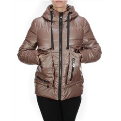8063 BROWN Куртка демисезонная женская (130 гр. синтепон)