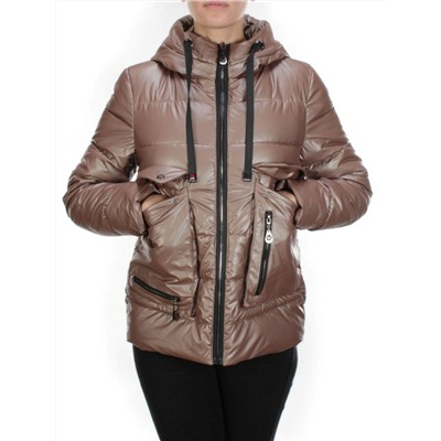 8063 BROWN Куртка демисезонная женская (130 гр. синтепон)