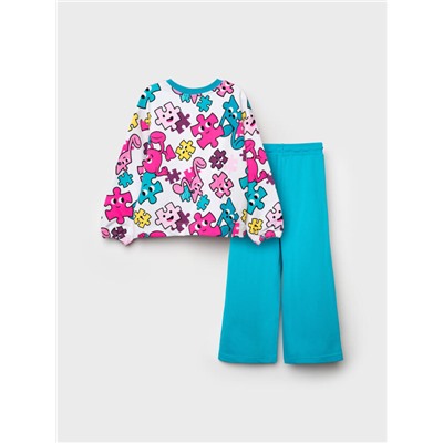 Комплект для девочки: толстовка, брюки