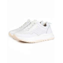 05-PDL250-1 WHITE Кроссовки женские (натуральная кожа)