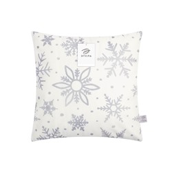 Наволочка декоративная новогодняя «Этель. Снежинки» 40×40 см, 100% п/э