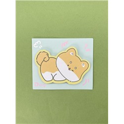 Блок стикер для записей "Corgi dreaming", green