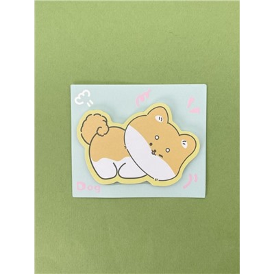 Блок стикер для записей "Corgi dreaming", green